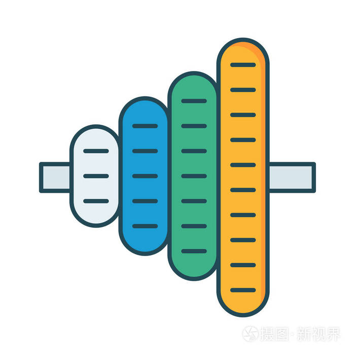 运动颜色矢量图标