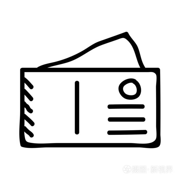 旅游门票平面图标矢量插图旅游概念插画-正版商用图片13yz0r-摄图新