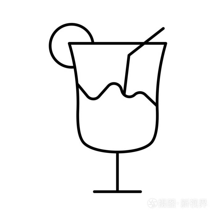 果汁的简笔画 饮料图片