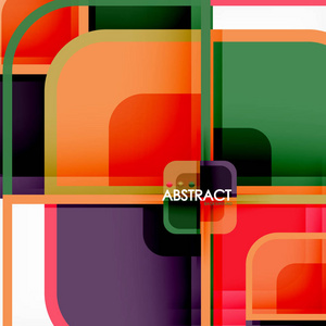 正方形几何抽象背景封面设计的纸艺设计书籍模板海报cd 封面插图