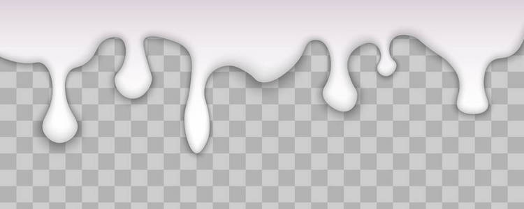 滴白色的牛奶照片