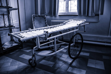古董医院担架床细节病人