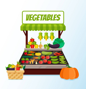 蔬菜超市简笔画图片