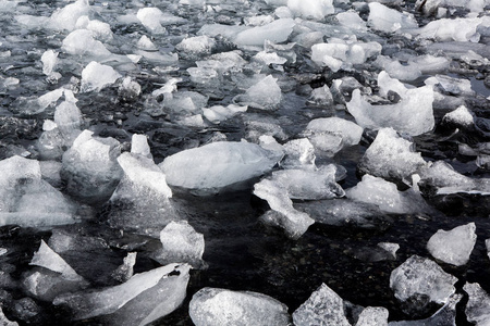 s glaciers at the famous Glacier Lagoon. Beautiful cold landscap