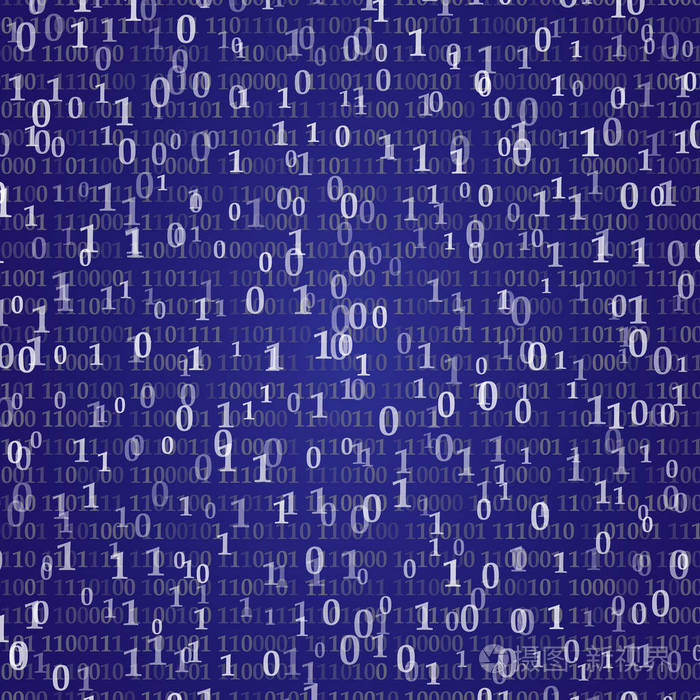 摘要背景与数字二进制代码