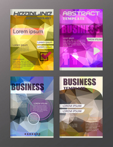 传单设计业务和技术图标创意模板设计为展示海报封面小册子横幅。