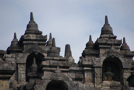 印度尼西亚雅加达博罗布杜尔寺坐佛形象