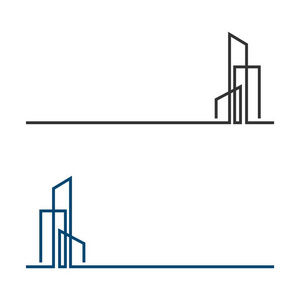 线建设房地产标志模板