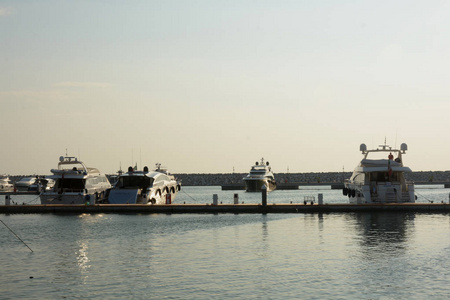 Arechi port, in Salerno, Italy.