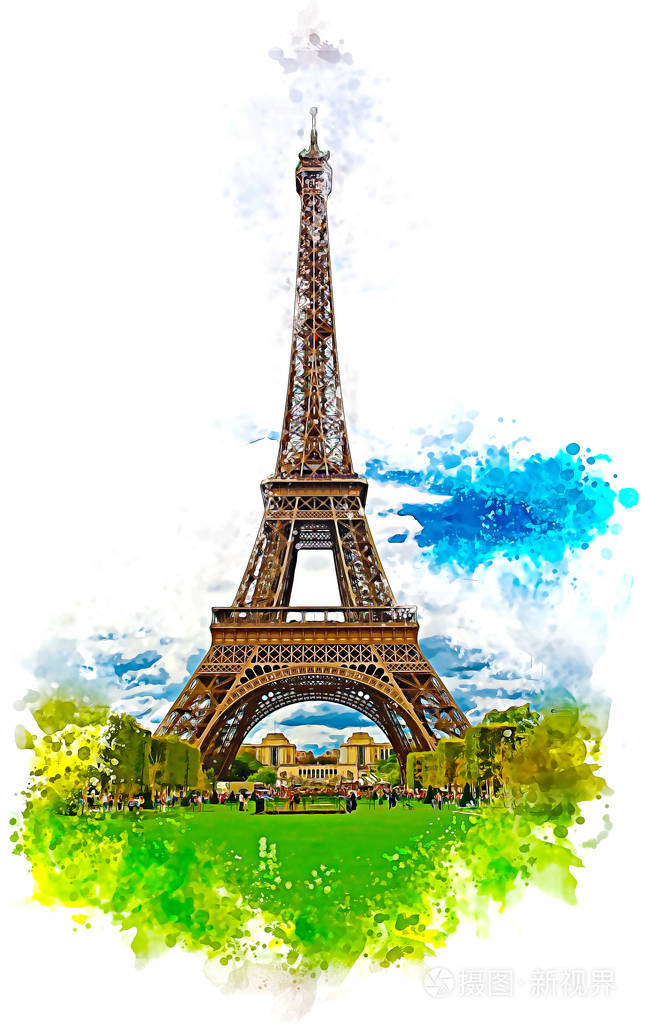 埃菲尔铁塔的插图