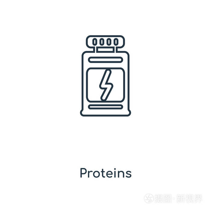 蛋白质矢量图标简单和现代平面符号的网站,移动,标志,应用程序,ui.