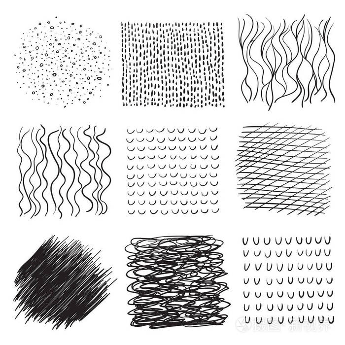 背景有一系列的线条. 复杂的混沌纹理. 波浪式背景.