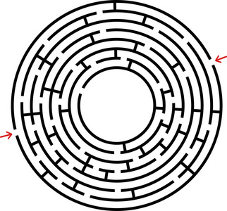 简单的圆形迷宫图片