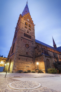 马尔默的圣培特里大教堂。 马尔莫萨尼亚瑞典。