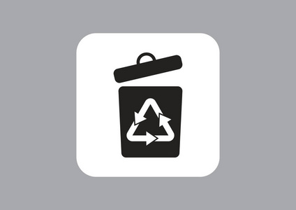 废物回收带有箭头的符号