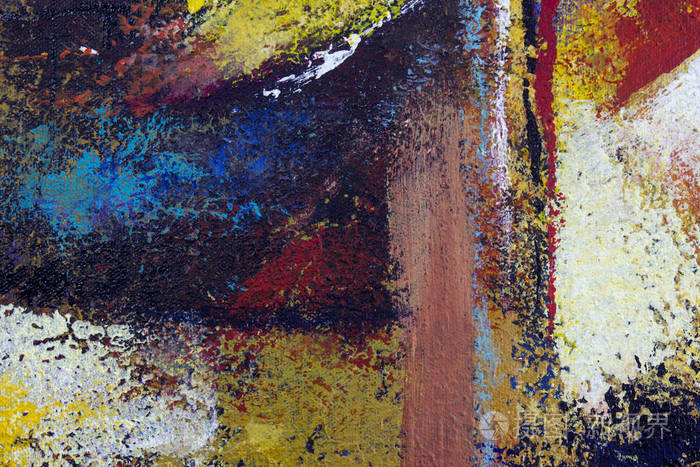 抽象的艺术背景. 油画在画布上. 五颜六色明亮的纹理. 艺术品的碎片.