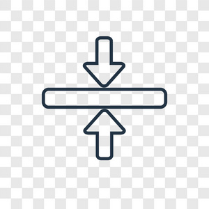 在透明背景上隔离的水平合并图标.