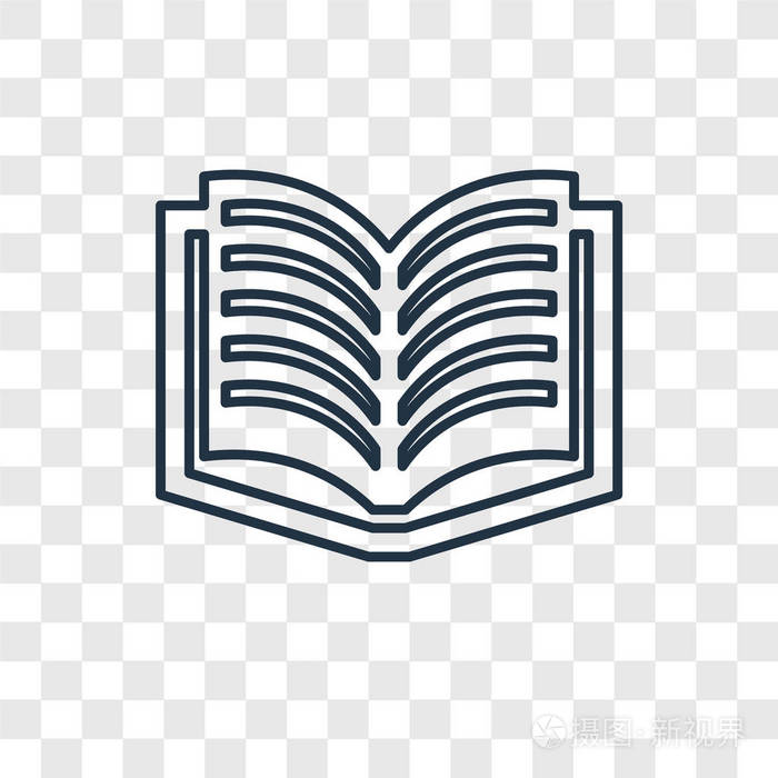 时尚设计风格的文学图标文献图标孤立在透明背景上文献矢量图标简单