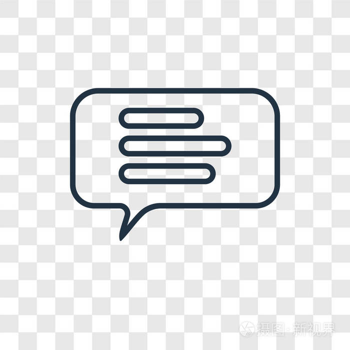 聊天矢量图标简单和现代平面符号的网站移动标志应用程序ui.