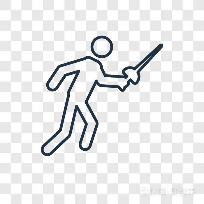 击剑矢量图标简单和现代平面符号的网站移动标志应用程序ui.