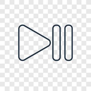 暂停矢量图标简单和现代平面符号的网站移动标志应用程序ui.