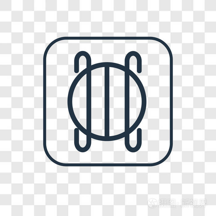 坚韧不拔的图标在时尚的设计风格毅力图标孤立在透明的背景上毅力矢量