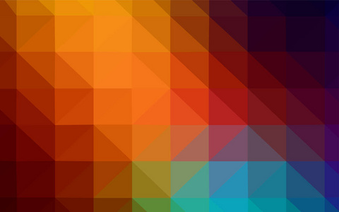 深色多色矢量闪耀三角形背景。 彩色抽象插图与三角形。 为您的业务全新设计。
