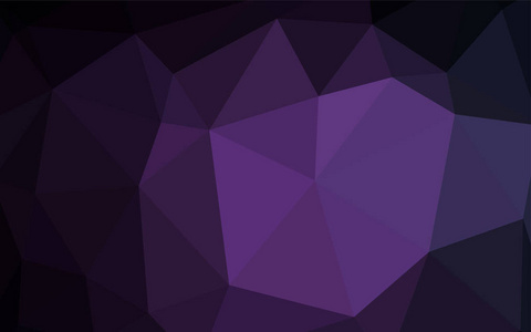 深紫色矢量抽象多边形图案。 具有多边形形状的样本。 一个全新的设计为您的传单。