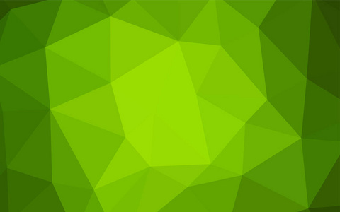 浅绿色矢量梯度三角形纹理。 具有梯度的多边形抽象插图。 最好的三角设计为您的业务。