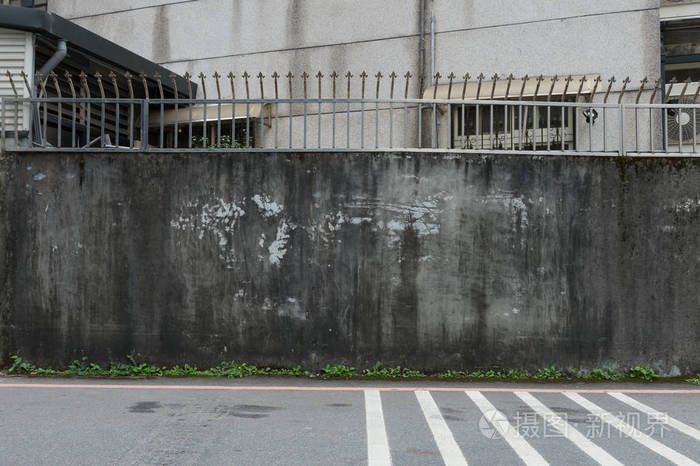 街道墙背景工业背景空格城街与仓库砖墙