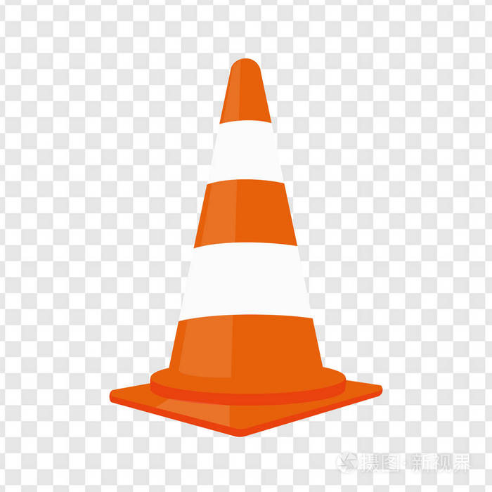 交通锥矢量图