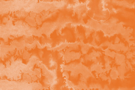 橙色水彩颜料纹理抽象背景