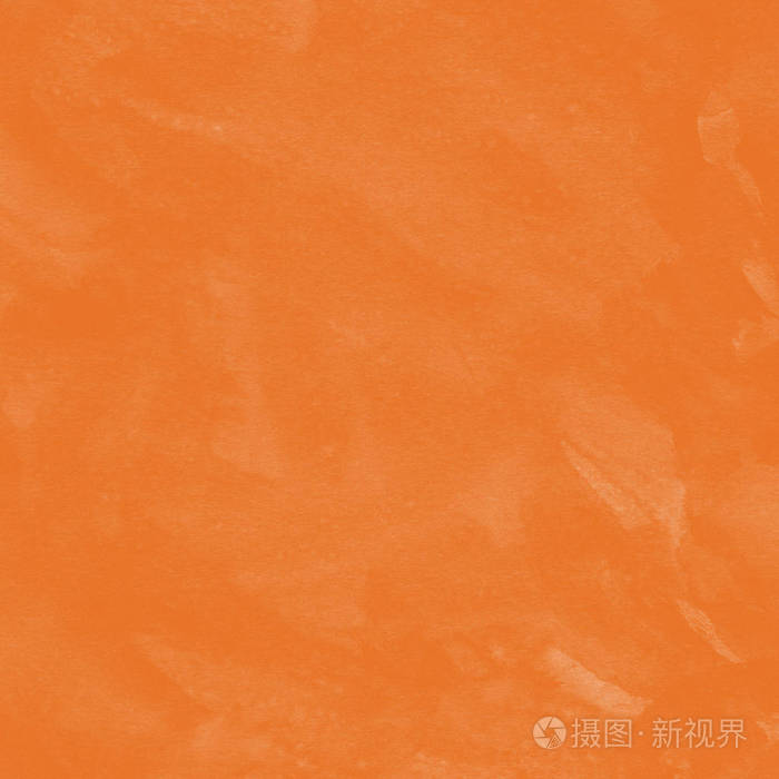 橙色水彩颜料纹理抽象背景