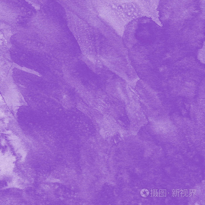 紫色抽象背景,水彩颜料纹理