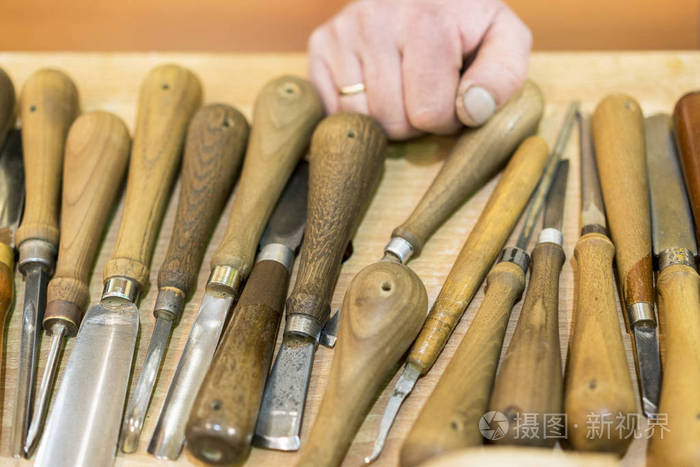 雕刻雕塑工具用木凿一套