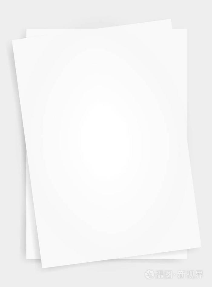 商业背景的白色a4纸张矢量图