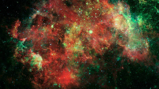 深空神秘宇宙中的星云和恒星。 由美国宇航局提供的这幅图像的元素