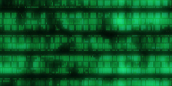 绿色DNA数据代码背景。无缝科学DNA数据代码输出序列。人的个性代码备份。
