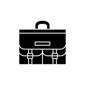  white vector illustration of artist portfolio bag for sketches.