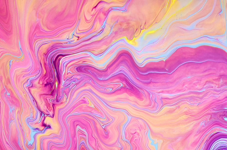 流动艺术. 抽象的彩色背景壁纸. 混合油漆. 现代艺术. 大理石纹理照片