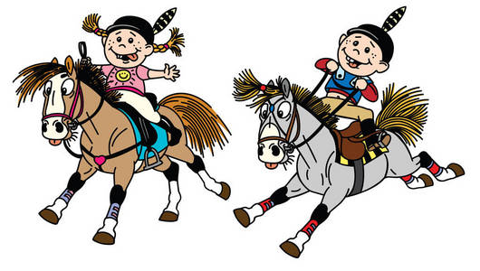 骑着蝴蝶卡通图片