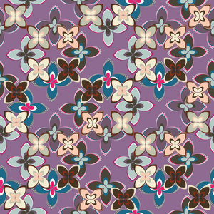 多色花卉阵列图片