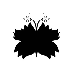 飞虫手工绘制收集激光切割. 蝴蝶有翅膀装饰. 海报标志排版设计元素.