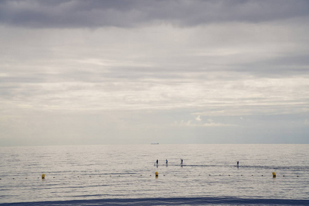 大西洋特内里费海岸冲浪者家庭