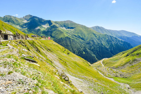 位于罗马尼亚的transfagarasan山路。