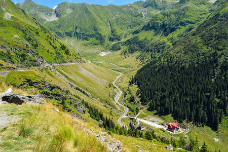 位于罗马尼亚的transfagarasan山路。