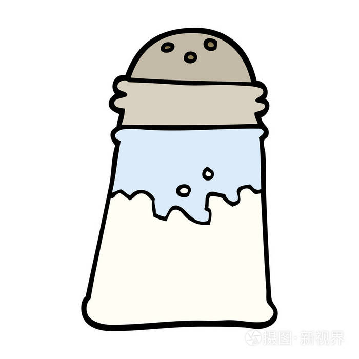 手绘涂鸦式卡通盐摇床插画-正版商用图片1477yv-摄图新视界