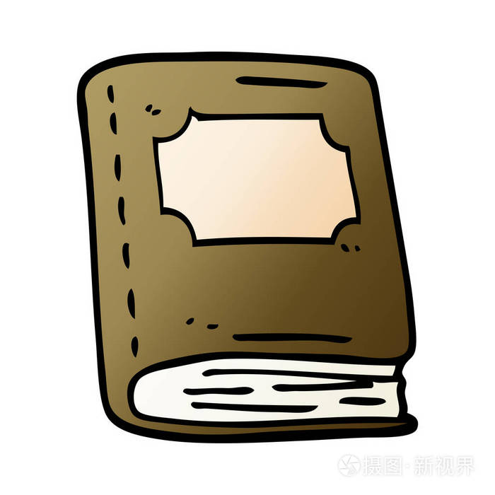 卡通涂鸦旧皮书