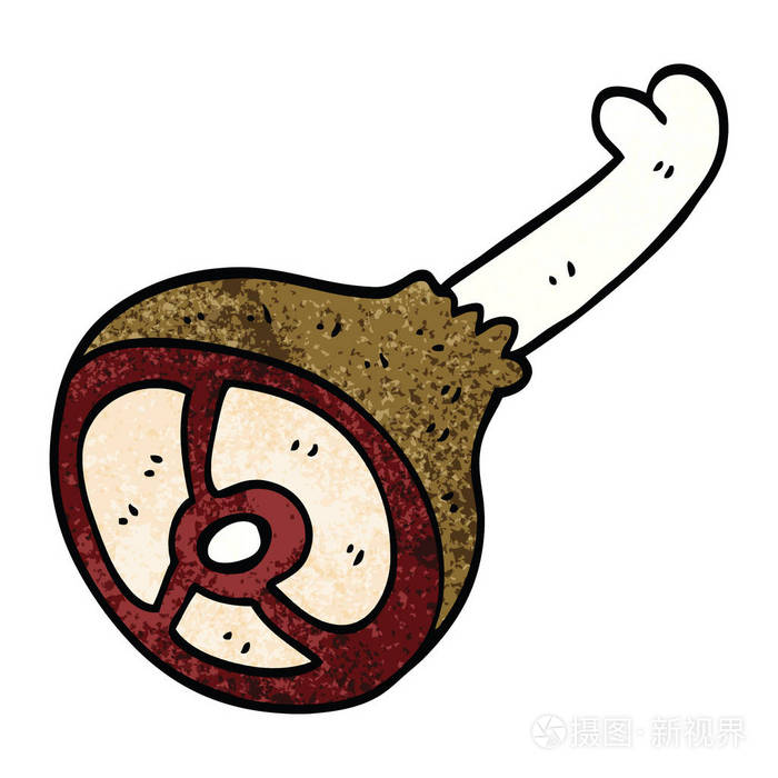 卡通涂鸦熟肉