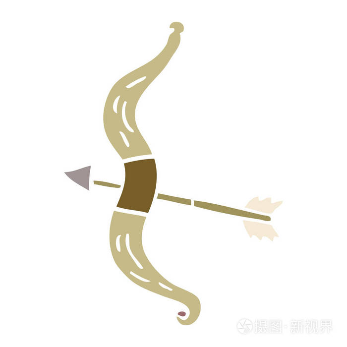 卡通涂鸦弓箭